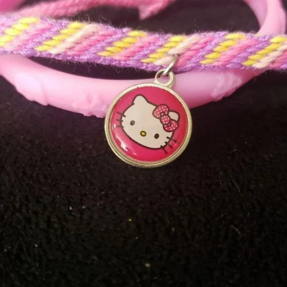 Hello Kitty Braided‎ and Rubber Pink Bracelets